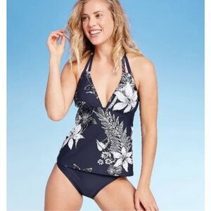 NWT Womens Kona Sol Floral Tankini Swim Top - Sz S